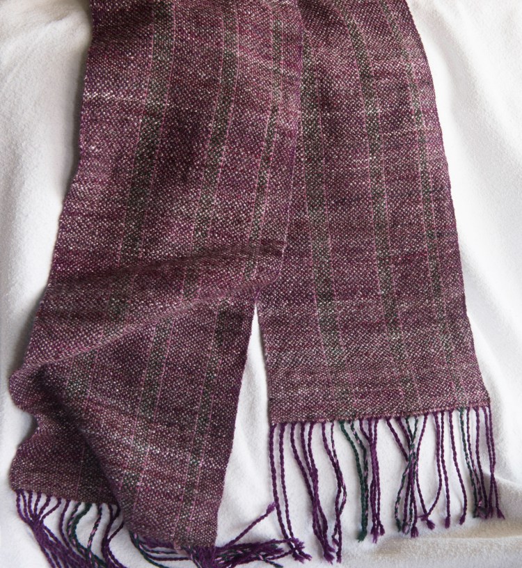 Purple silk and merino