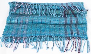 Commissioned shawl in merino, alpaca, and silk